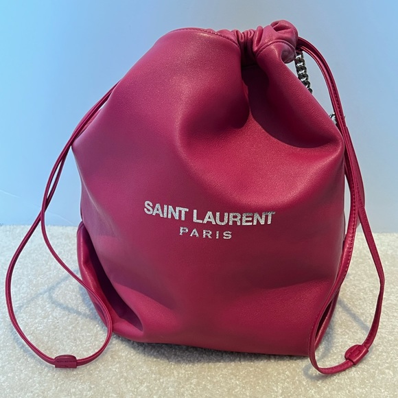 Saint Laurent Teddy Bucket Bag Pink - Picture 2 of 14